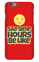 Sad Simp iPhone Phone Cases