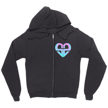 Heart logo Zip Up Hoodie