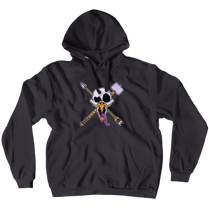 Hammer and Arrow Hoodies with White Border