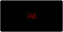 Hawk Text XXL Gaming Mousepad