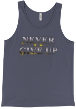Never Give Up Tank Top (silber)