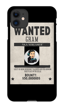 wanted_gram04 iPhone Phone Cases