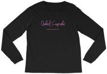 Long Sleeve Tee Baked Cupcake Text
