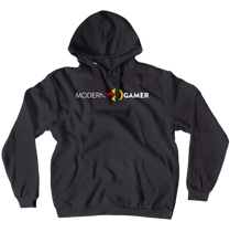 ModernGamer White Logo Hoodies (No-Zip/Pullover)