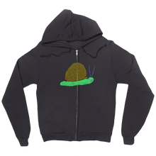 Snail Doodle Zip Up Hoodie (Large Design)