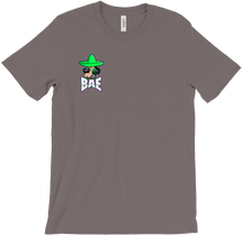 white logo tee