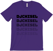 DJ CHISEL FADE EFFECT T SHIRT (BLK TEXT)