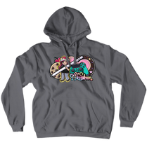 Chibi Mira Silver Hoodie (No-Zip/Pullover)