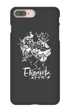 Elizaveta iPhone Cases (White On Color)