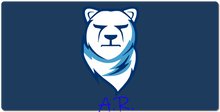 Fierce Polar Bear Gaming Mousepad (w/signature)