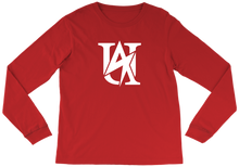UA Long Sleeve Tee White on Dark