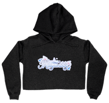 logo crop hoodie
