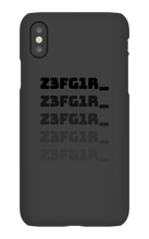 Z3FG1R_ Black Text Iphone Cases