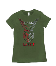 Tshirt-Women Dark Rabbit Head