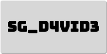 sg_d4vid3 XXL Gaming Mousepad