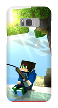 Case para Samsung Minecraft JuaoGL Pescando