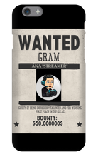 wanted_gram04 iPhone Phone Cases