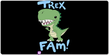 T-Rex Fam (BLUE) XXL Gaming Mousepad