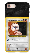 Galaxy Brain Card iPhone Cases