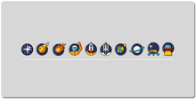 XXL Gaming Mousepad - " Badges "