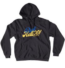 Bish Hello? (Blue) Hoodies (No-Zip/Pullover)