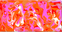 White Red Pink orange 18"x36"