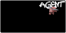 agent_porky XXL Gaming Mousepad (white logo)
