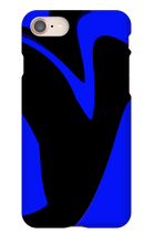 Dark Blue and Black iPhone Case