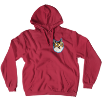 CoolAmora BlueSmallPrint Hoodies (No-Zip/Pullover)