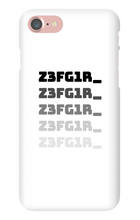 Z3FG1R_ Black Text Iphone Cases
