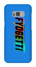 FYDGETTI Black Text Design Samsung Phone Case