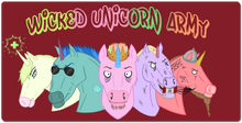 Wicked Unicorn Army XXL Mousepad