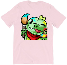 dino painting tshirt-back