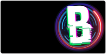 B Circle Lights XXL Gaming Mousepad