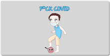 F*ck Covid Large Mouse Pad