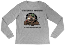 Ditch Chicken Crazy Logo long-sleeve-tee