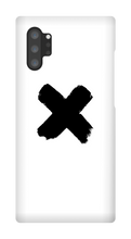 Funda blanca para el Samsung del logo del Canal