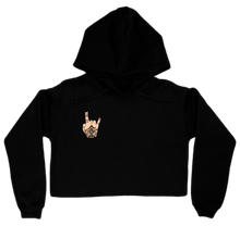 Hand Tattoo Cropped Hoodie