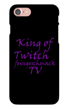 King of Twitch Iphone Schutzhülle (schwarz/weiß)