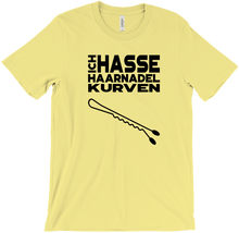Ich HASSE Haarnadel Kurven - Dunkel - T-Shirts