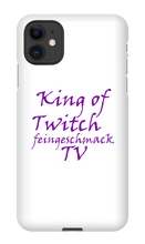 King of Twitch Iphone Schutzhülle (schwarz/weiß)