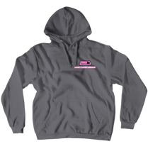 Luv U Less lounge Hoodie (Pink Logo)