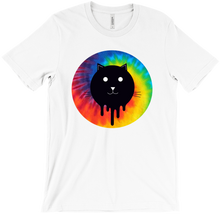 Meowseaa Tie-Dye dripping cat logo T-shirt