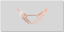 RoseGold Diamond Logo XXL Gaming Mousepad