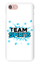 Team Spirits Blue Theme iPhone Phone Cases