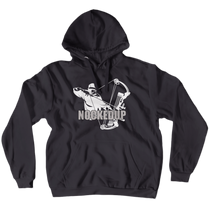 Nockedup White Logo Hoodies (No-Zip/Pullover)