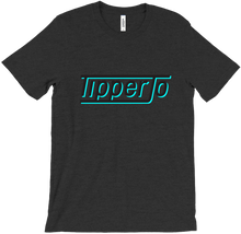 TipperJo Black on Blue Logo T-Shirt