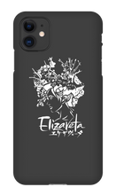 Elizaveta iPhone Cases (White On Color)