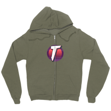 Zip-up hoodie with logo