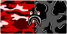 Bape red and grey XXL mousepad